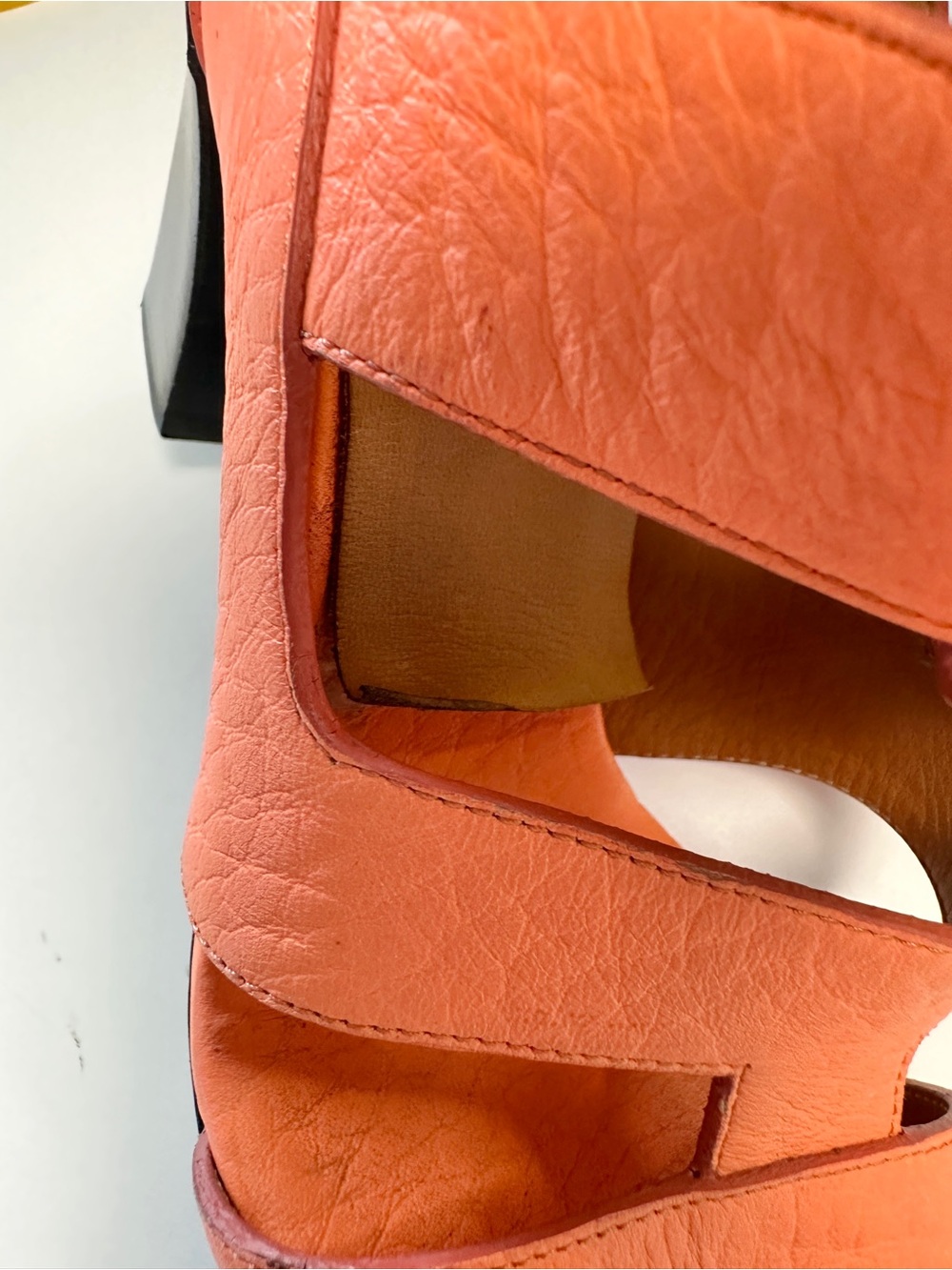 Authentic Chloe Orange Multi-Strap High Heel Sandals 35 5 - Picture 11 of 12